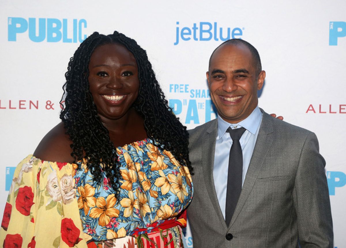 Playwright Jocelyn Bioh and Director Saheem Ali  at 