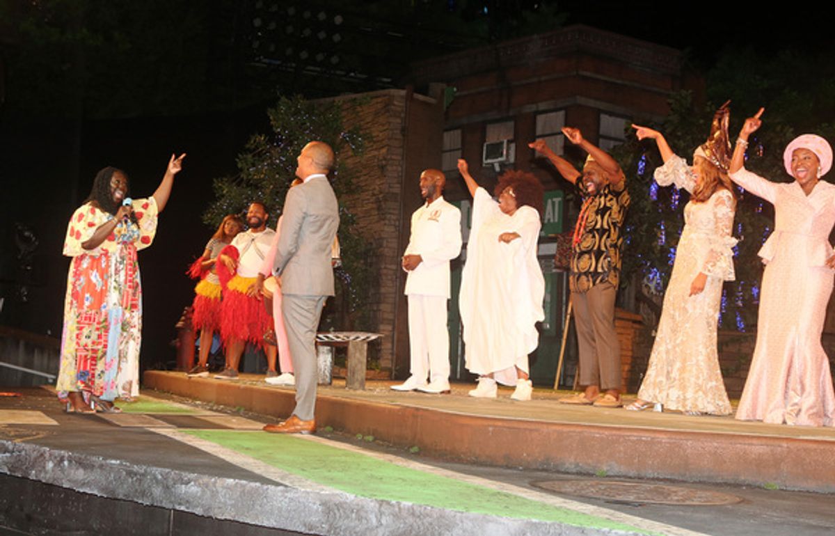 Jocelyn Bioh, Saheem Ali and cast  at 