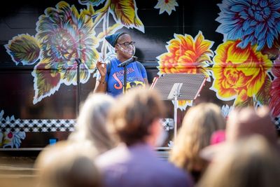 Mia Anderson in National Black Theatre’s Stage for Healing and Resilience, during M Photo