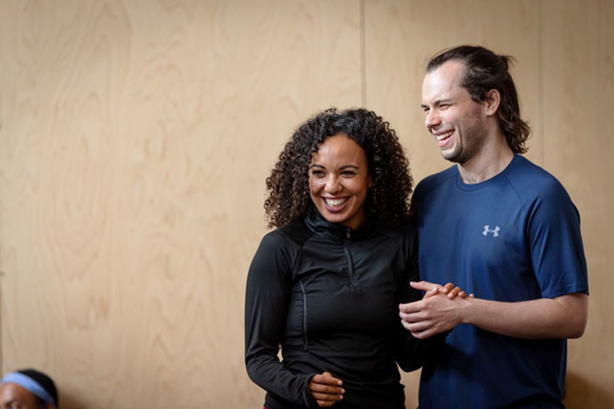 Courtney-Mae Briggs and Will Haswell at 