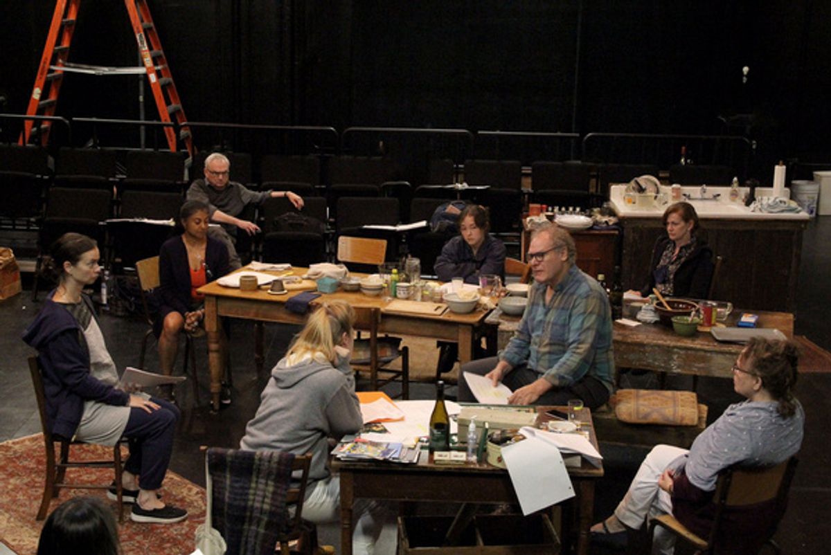 The Cast of WHAT HAPPENED?: THE MICHAELS ABROAD at Photos: In Rehearsal for Hunter Theater Project's WHAT HAPPENED?: THE MICHAELS ABROAD