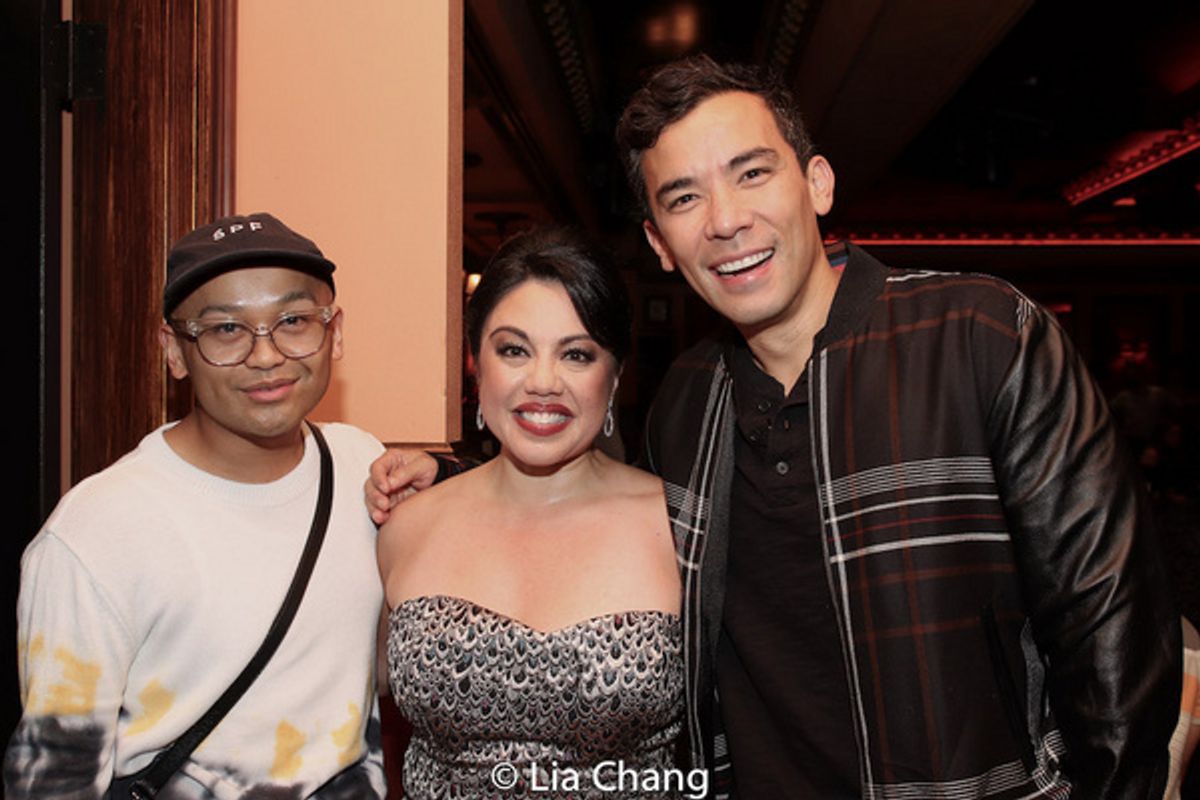 Jeigh Madjus, Maria-Christina Oliveras, Conrad Ricamora at 