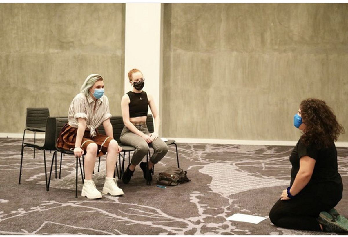 Mads Felder and Ria Gaudioso with Celina Surniak at 