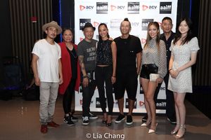 Director of Photography Ray Huang, Jade Wu, Perry Yung, Writer/Director Evan Jackson  Photo