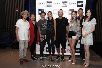 Director of Photography Ray Huang, Jade Wu, Perry Yung, Writer/Director Evan Jackson  Photo