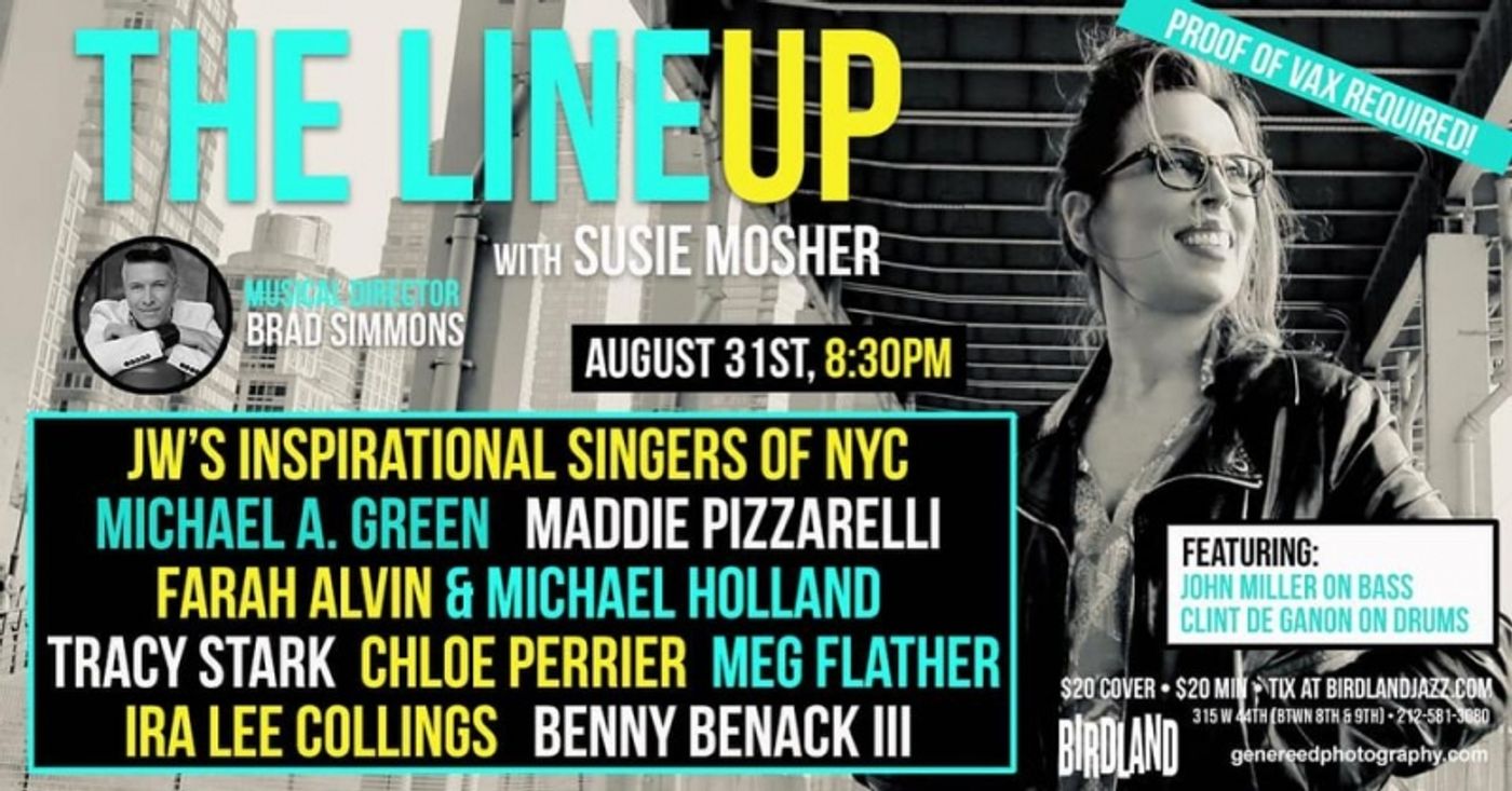 Photo Flash: Gene Reed Shows The August 24th THE LINEUP WITH SUSIE MOSHER In A Broadway World Exclusive Photo Essay  Image