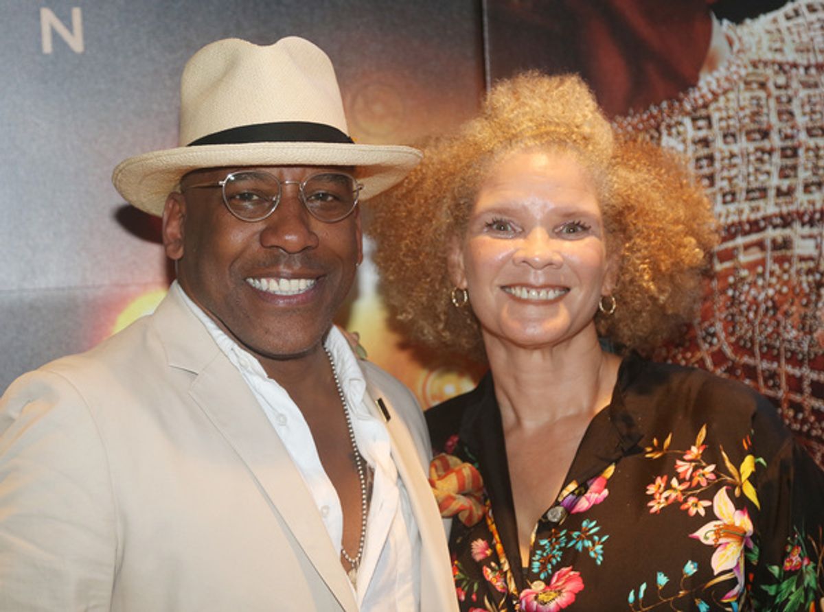 NEW YORK, NEW YORK - AUGUST 09: Ezra Knight and wife pose at a NYC Theatre community private screening for the new MGM film 'Respect' at The SVA Theater on August 11, 2021 in New York City. (Photo by Bruce Glikas/Getty Images/MGM) at 