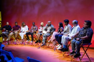 Stephen Carlile, L. Steven Taylor, Bonita Hamilton, Brandon A. McCall, Tshidi Manye, Michael James Scott, Shoba Narayan, Michael Maliakel, Jonathan Freeman, Don Darryl Rivera @ BroadwayWorld Stephen Carlile, L. Steven Taylor, Bonita Hamilton, Brandon A. McCall, Tshidi Manye, Photo