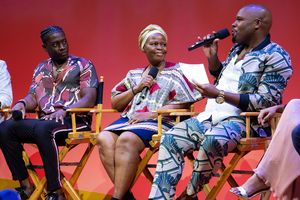 Brandon A. McCall, Tshidi Manye, Michael James Scott @ BroadwayWorld Brandon A. McCall, Tshidi Manye, Michael James Scott Photo