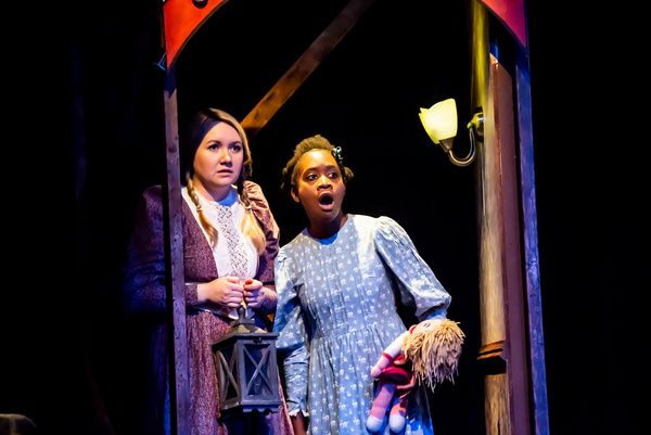 Alice De-Warrenne and Cassandra Hercules in The Wolves Of Willoughby Chase at Greenwi Photo