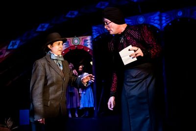 Serin Ibrahim and Anthony Spargo in The Wolves Of Willoughby Chase at Greenwich Theat Photo