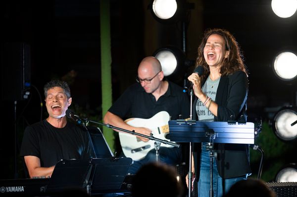 Tom Kitt, Mandy Gonzalez, Michael Aarons Photo