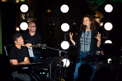 Tom Kitt, Mandy Gonzalez Photo