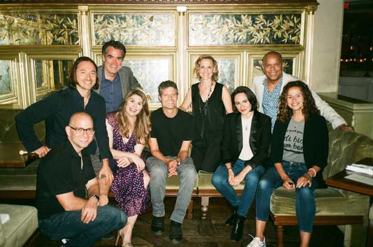 Tom Kitt, Jerry Dixon, Brian d'Arcy James, Anika Larsen, Mandy Gonzalez, Lauren Patten, Heidi Blickenstaff, Michael Aarons at 