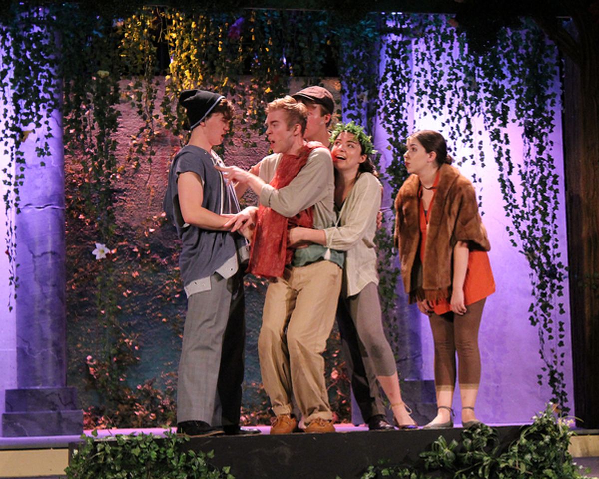 Carson Zoch, John Broda, Mike Bindeman, Alex Keane and Ilyssa Rubin at Photos: A MIDSUMMER NIGHT'S DREAM Opens at Cortland Repertory Theatre
