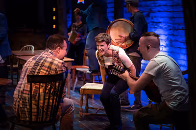 Jenn Colella and Caesar Samayao Photo
