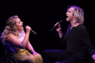 Gavin Creel and Ali Stroker perform "As Long As You're Mine" Photo