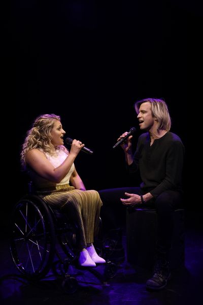 Gavin Creel and Ali Stroker perform "As Long As You're Mine" Photo