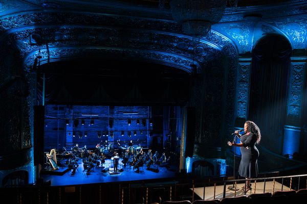 Amber Riley performs 