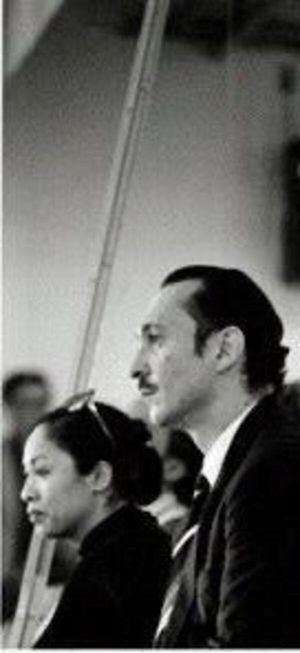 Baayork Lee and Michael Bennett preparing for Chorus Line's record breaking performan Photo