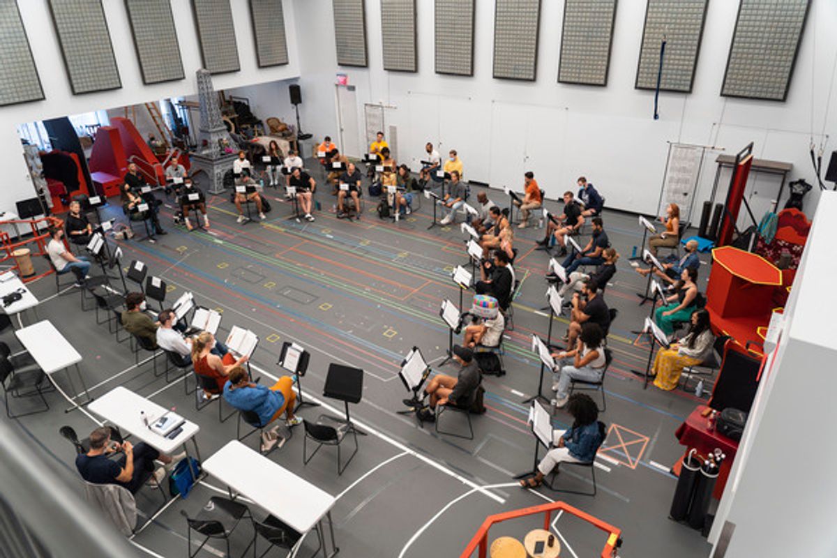 Cast of Moulin Rouge! at Photos: The Cast of MOULIN ROUGE! Gets Back to Rehearsals