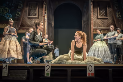 Samantha Barks, Stephanie McKeon, and company Photo