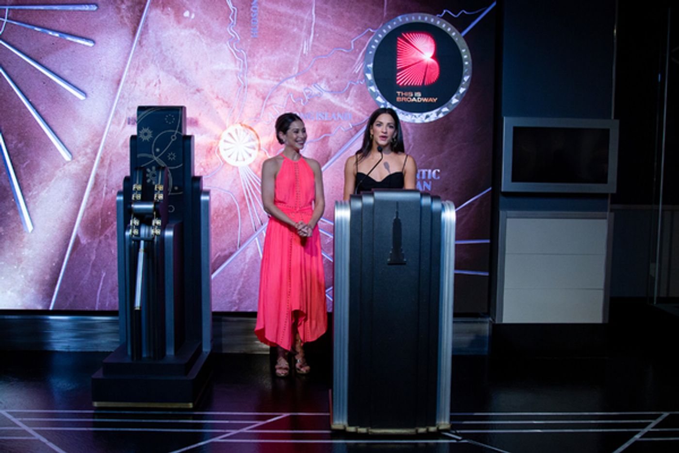 Photos: CHICAGO Stars Bianca Marroquín & Ana Villafañe Light Up the Empire State Building  Image