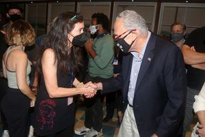 Diane Paulus and Senate Majority Leader/New York’s Senator Charles Schumer @ BroadwayWorld Diane Paulus and Senate Majority Leader/New York’s Senator Charles Schumer Photo