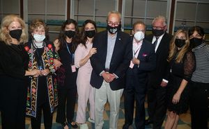 Jessie Nelson, Fran Weissler, Diane Paulus, Sara Bareilles, Senate Majority Leader/Ne Photo