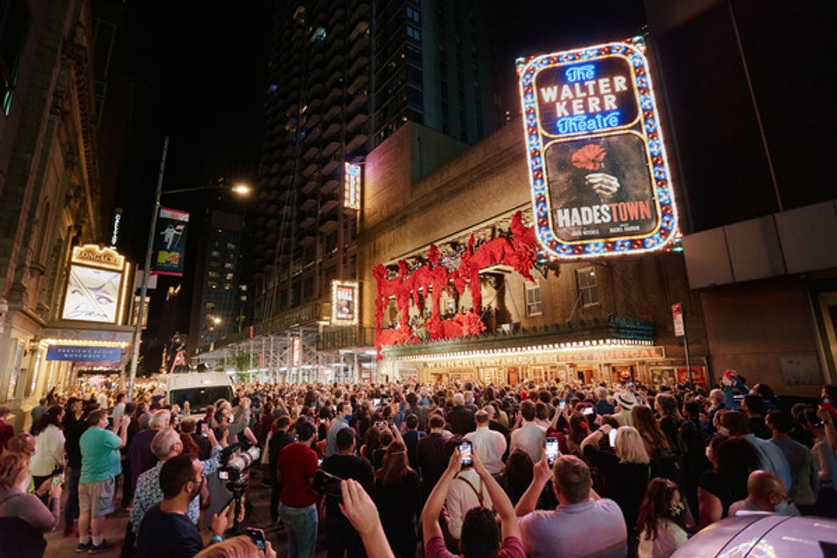 Post-show celebration at VIDEO: HADESTOWN Returns to Broadway and Celebrates With a Post-Show Performance