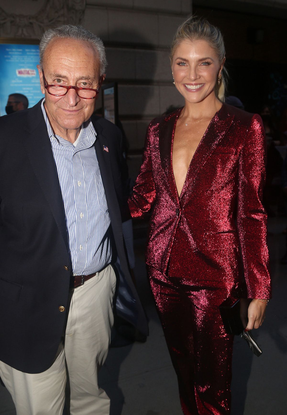 Senate Majority Leader/New York’s Senator Charles Schumer and Amanda Kloots at 