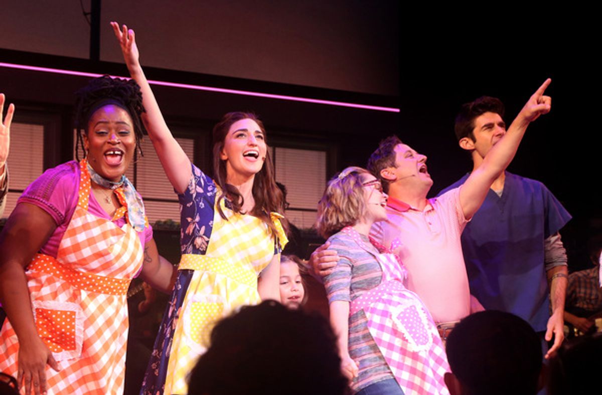 Charity Angel Dawson, Sara Bareilles, Caitlin Houlahan, Christopher Fitzgerald and Drew Gehling  at 