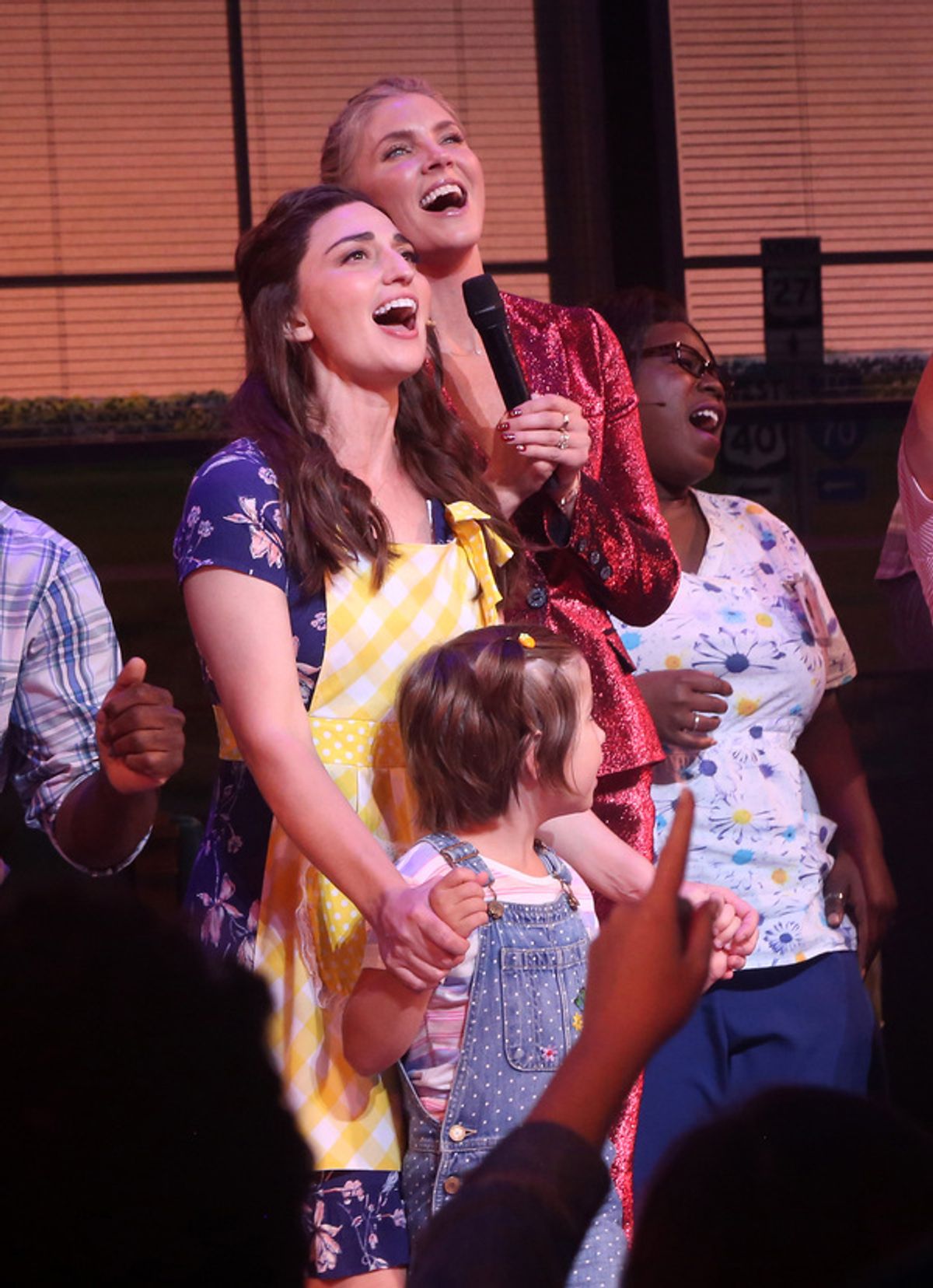 Sara Bareilles and Amanda Kloots at 