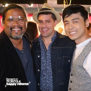 performer Victor E. Chan with alums Justin Anthony Long and Jonny Lee Jr. @ BroadwayWorld performer Victor E. Chan with alums Justin Anthony Long and Jonny Lee Jr. Photo