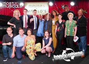 the (mostly)musicals HAPPY RETURNS company (photo: Eric Cornwell) front: Randy Guiaya, Matt Valle, Domonique Paton, Natalia Vivino back: Alli Miller, Jason Michael Snow, Gregory Nabours, Jeffrey Po @ BroadwayWorld the (mostly)musicals HAPPY RETURNS company (photo: Eric Cornwell) front: Randy Guia Photo
