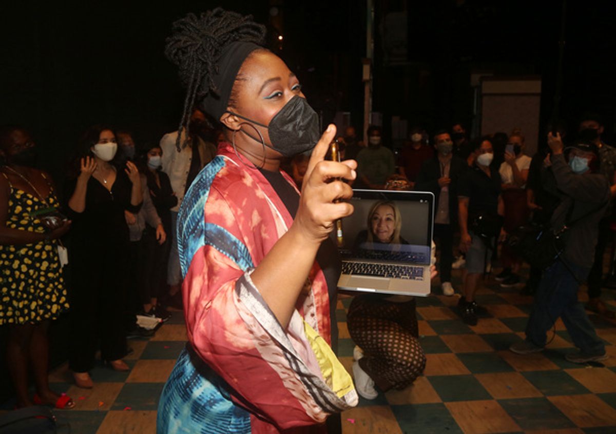 Company of Waitress at Photos: WAITRESS' Anastacia McCleskey (Virtually) Receives the Legacy Robe