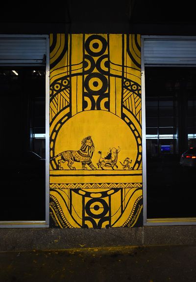 Mural inspired by "The Lion King" and created by Chalk FIT  Photo
