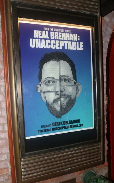 NEW YORK, NEW YORK - SEPTEMBER 09: Signage at the opening night arrivals for "Neal Br Photo