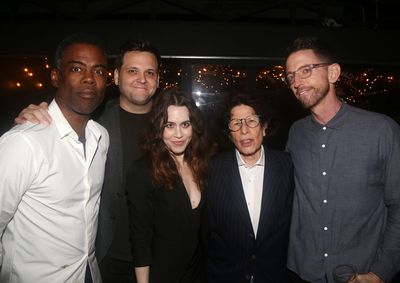 NEW YORK, NEW YORK - SEPTEMBER 09: (L-R) Chris Rock,  Director Derek DelGaudio, Produ Photo