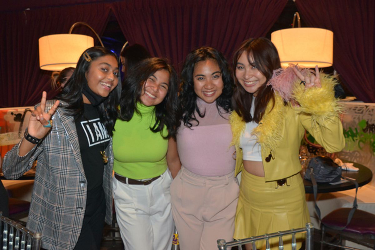 Sway Bhatia, Amaya Braganza, Anika Braganza and Adriane Braganza at 