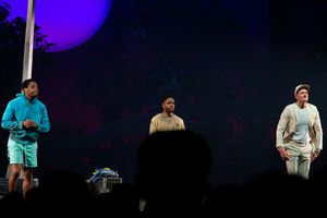 Namir Smallwood, Jon Michael Hill, Gabriel Ebert @ BroadwayWorld Namir Smallwood, Jon Michael Hill, Gabriel Ebert Photo