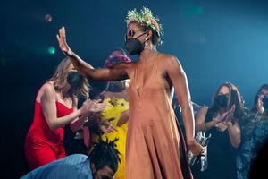 Antoinette Chinonye Nwandu and the company of PASS OVER @ BroadwayWorld Antoinette Chinonye Nwandu and the company of PASS OVER Photo