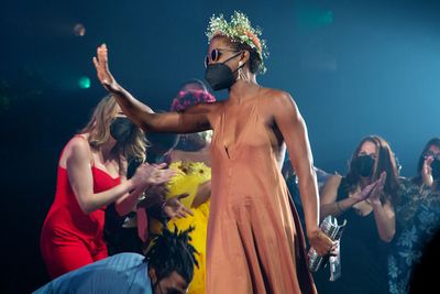 Antoinette Chinonye Nwandu and the company of PASS OVER Photo