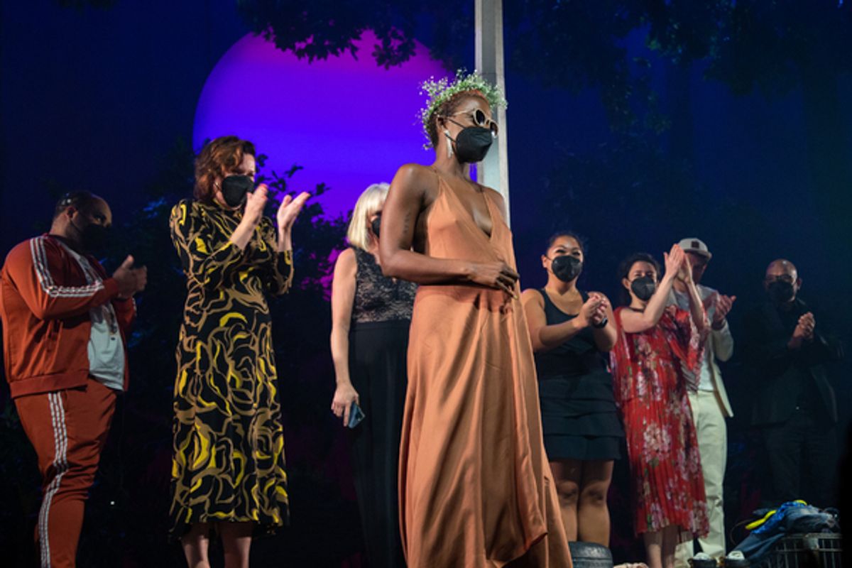 Antoinette Chinonye Nwandu and the company of PASS OVER at 