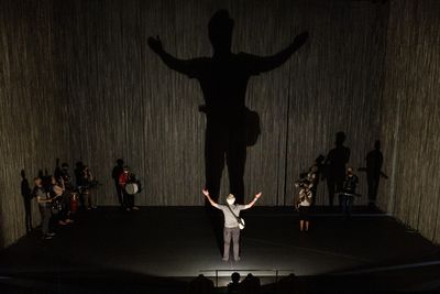 David Byrne and the company of American Utopia Photo