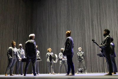  David Byrne and the company of American Utopia Photo