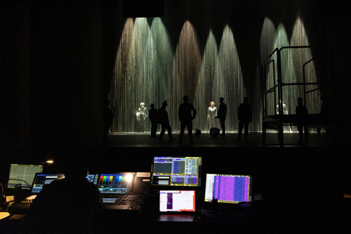 David Byrne and the company of American Utopia at 