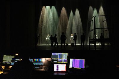 David Byrne and the company of American Utopia Photo