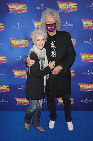 Anita Dobson and Brian May  Photo