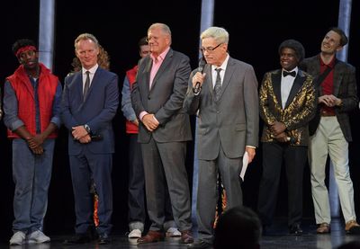 LONDON, ENGLAND - SEPTEMBER 13: (L to R) Colin Ingram, Robert Zemeckis and Bob Gale s Photo